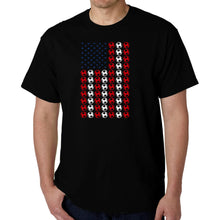 Load image into Gallery viewer, Soccer Flag - Men's Word Art T-Shirt
