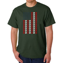 Load image into Gallery viewer, Soccer Flag - Men's Word Art T-Shirt