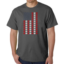 Load image into Gallery viewer, Soccer Flag - Men's Word Art T-Shirt