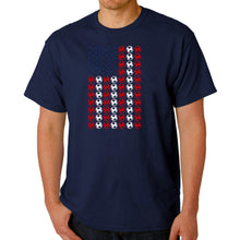 Load image into Gallery viewer, Soccer Flag - Men's Word Art T-Shirt