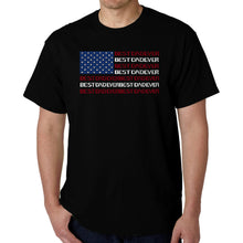 Load image into Gallery viewer, Best Dad Ever Flag - Men's Word Art T-Shirt