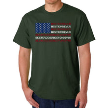 Load image into Gallery viewer, Best Dad Ever Flag - Men's Word Art T-Shirt