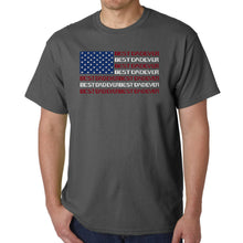 Load image into Gallery viewer, Best Dad Ever Flag - Men's Word Art T-Shirt