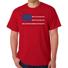 Load image into Gallery viewer, Best Dad Ever Flag - Men's Word Art T-Shirt