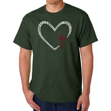 Load image into Gallery viewer, Blessed Heart - Men's Word Art T-Shirt