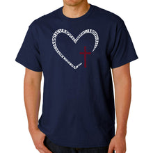 Load image into Gallery viewer, Blessed Heart - Men's Word Art T-Shirt
