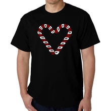 Load image into Gallery viewer, Candy Canes - Men's Word Art T-Shirt