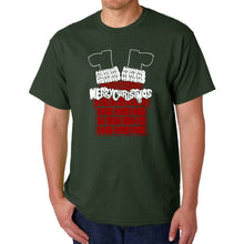 Load image into Gallery viewer, Chimney Santa - Men&#39;s Word Art T-Shirt