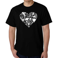 Load image into Gallery viewer, Halloween Heart - Men&#39;s Word Art T-Shirt