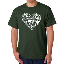 Load image into Gallery viewer, Halloween Heart - Men&#39;s Word Art T-Shirt