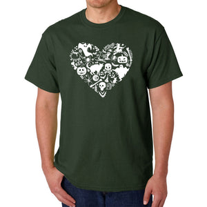 Halloween Heart - Men's Word Art T-Shirt