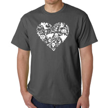 Load image into Gallery viewer, Halloween Heart - Men&#39;s Word Art T-Shirt