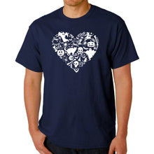 Load image into Gallery viewer, Halloween Heart - Men&#39;s Word Art T-Shirt