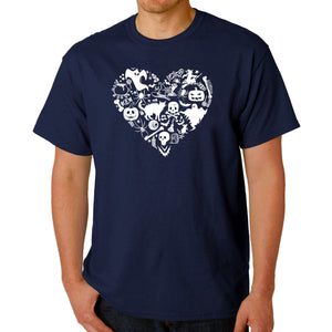 Halloween Heart - Men's Word Art T-Shirt