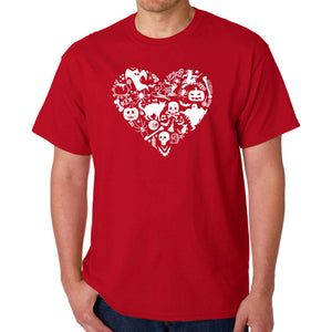 Halloween Heart - Men's Word Art T-Shirt