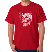 Load image into Gallery viewer, 7 Deadly Sins Skull - Men&#39;s Word Art T-Shirt