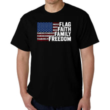 Load image into Gallery viewer, Faith Flag - Men's Word Art T-Shirt