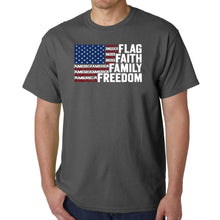 Load image into Gallery viewer, Faith Flag - Men's Word Art T-Shirt