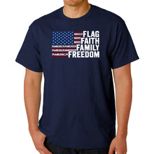 Load image into Gallery viewer, Faith Flag - Men's Word Art T-Shirt