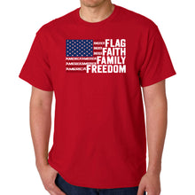 Load image into Gallery viewer, Faith Flag - Men's Word Art T-Shirt