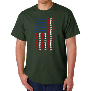 Paws Flag - Men's Word Art T-Shirt