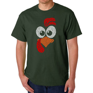 Turkey Face - Men's Word Art T-Shirt