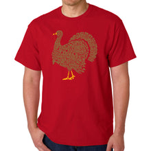 Load image into Gallery viewer, Thankgiving Turkey - Men's Word Art T-Shirt