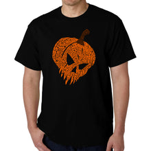 Load image into Gallery viewer, Evil Pumpkin - Men's Word Art T-Shirt