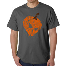 Load image into Gallery viewer, Evil Pumpkin - Men's Word Art T-Shirt