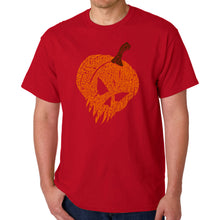 Load image into Gallery viewer, Evil Pumpkin - Men's Word Art T-Shirt