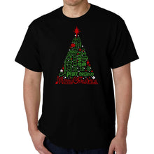 Load image into Gallery viewer, Holiday Christmas Tree - Men's Word Art T-Shirt
