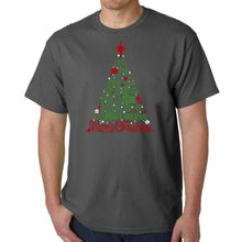 Load image into Gallery viewer, Holiday Christmas Tree - Men's Word Art T-Shirt