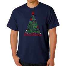 Load image into Gallery viewer, Holiday Christmas Tree - Men's Word Art T-Shirt