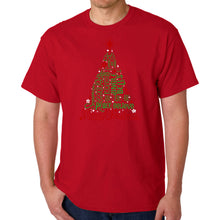 Load image into Gallery viewer, Holiday Christmas Tree - Men's Word Art T-Shirt