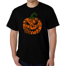Load image into Gallery viewer, Halloween Pumpkin - Men's Word Art T-Shirt