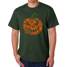 Load image into Gallery viewer, Halloween Pumpkin - Men's Word Art T-Shirt