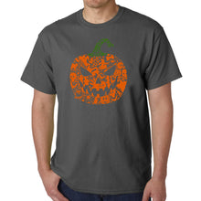 Load image into Gallery viewer, Halloween Pumpkin - Men's Word Art T-Shirt