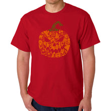 Load image into Gallery viewer, Halloween Pumpkin - Men's Word Art T-Shirt