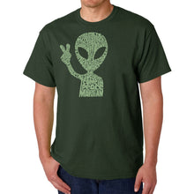 Load image into Gallery viewer, Peace Alien - Men's Word Art T-Shirt