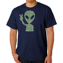 Load image into Gallery viewer, Peace Alien - Men's Word Art T-Shirt