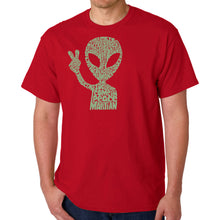 Load image into Gallery viewer, Peace Alien - Men's Word Art T-Shirt