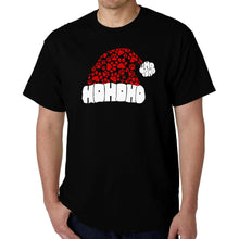 Load image into Gallery viewer, Paw Print Santa Hat - Men's Word Art T-Shirt