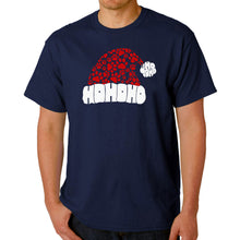 Load image into Gallery viewer, Paw Print Santa Hat - Men's Word Art T-Shirt