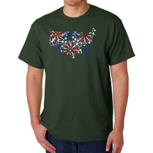 Load image into Gallery viewer, USA Fireworks - Men's Word Art T-Shirt