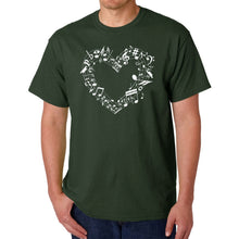 Load image into Gallery viewer, Sheet Music Heart - Men's Word Art T-Shirt