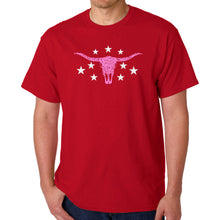 Load image into Gallery viewer, Cowgirl Cowskull - Men's Word Art T-Shirt
