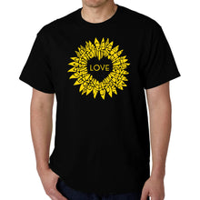 Load image into Gallery viewer, Sunflower Love - Men's Word Art T-Shirt