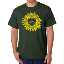 Load image into Gallery viewer, Sunflower Love - Men's Word Art T-Shirt