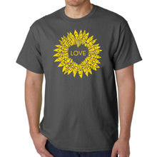 Load image into Gallery viewer, Sunflower Love - Men's Word Art T-Shirt