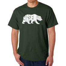 Load image into Gallery viewer, Yosemite Bear - Men's Word Art T-Shirt